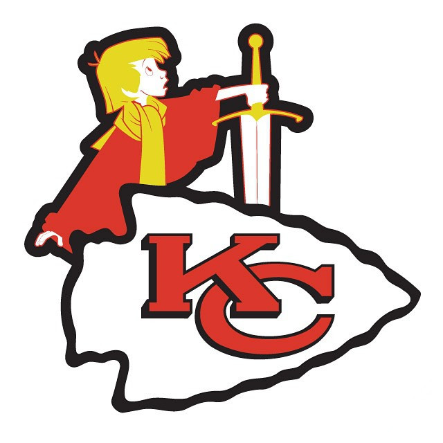 King Arthur of Kansas City logo iron on transfers